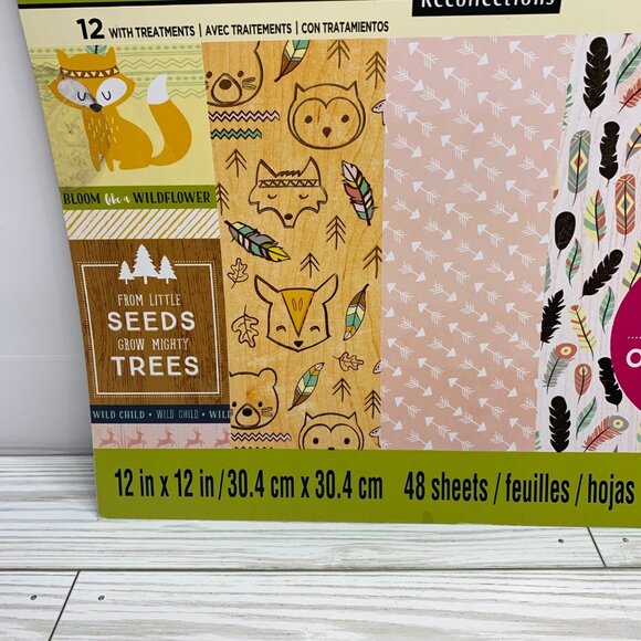 Recollections Little Wildflower Critters 12x12 Paperpad 48 Sheets Scrapbooking - Picture 3 of 16